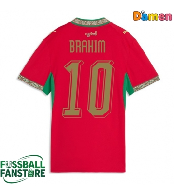Marokko Brahim Diaz #10 Replik Heimtrikot Damen WM 2026 Kurzarm